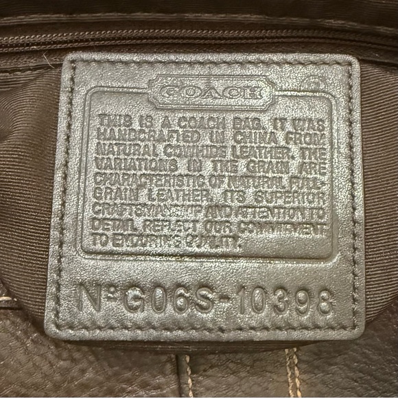 Vintage Y2K COACH 10398 Dark Brown Leather Bleecker Slim Shoulder Crossbody Bag - Picture 14 of 16